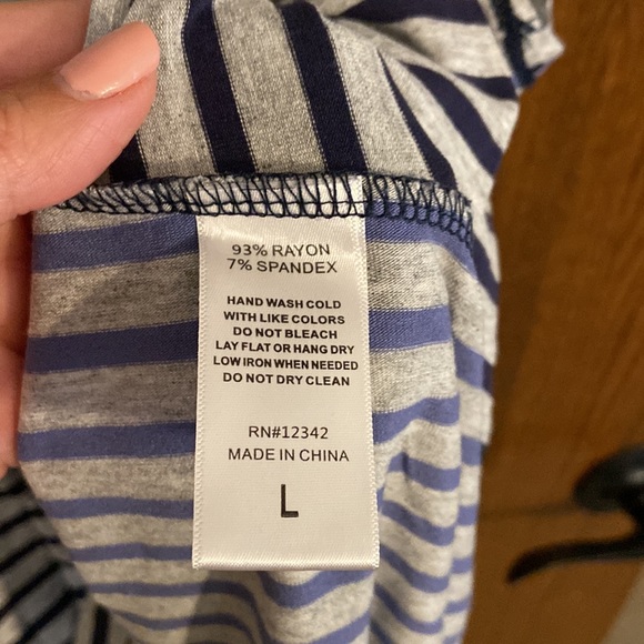 Blue and black stripe tank - Picture 3 of 4